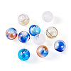 10Pcs 5 Colors Transparent Handmade Blown Glass Globe Beads GLAA-PJ0001-04-2