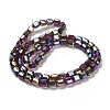 Electroplate Glass Beads Strands EGLA-D030-19E-2