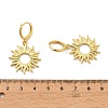 Sun Brass Hoop Earrings EJEW-H180-30D-G-5
