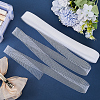 Polyester Elastic Deco Mesh Ribbons OCOR-WH0071-88B-01-4