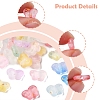 200Pcs Gradient Color Transparent Acrylic Beads MACR-FS0002-02-2