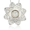 Vintage Flower Pendant Necklace Findings TIBE-M001-101-1