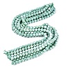 Anti-Tarnish Electroplate Glass Beads Strands EGLA-ZX010-8mm-11-3