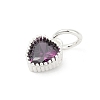 Brass Micro Pave Cubic Zirconia Pendants LS-KK-H204-01S-03-2