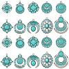 20Pcs 10 Styles Bohemia Styles Alloy & Acrylic Pendants FIND-SC0022-80-7