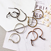 Brass Hoop Earrings KK-CD0001-10-3