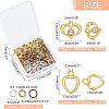 60Pcs 6 Style Heart Alloy Pendants FIND-FH0003-46-4