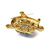 Retro Alloy Rhinestone Brooch JEWB-K018-27AG-2