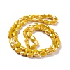 Faceted Electroplated Glass Beads Strands GLAA-G092-C02-3