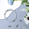 4Pcs 925 Thai Sterling Silver S-Hook Clasps with Double Jump Rings STER-BBC0001-93-4