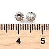 Brass Corrugated Beads KK-V011-01A-P-2