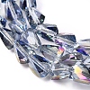 Electroplate Glass Beads Strands EGLA-G035-A-HR01-3