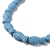 Fish Dyed Natural Lava Rock Beads Strands G-O126-01A-01-3