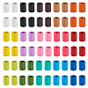 120Pcs 15 Colors Column Rack Plating Spray Painted Alloy Beads for Jewelry Making FIND-TA0002-74-2