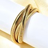 304 Stainless Steel Stretch Bracelets BJEW-A031-01A-G-4