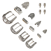 DICOSMETIC 4 Sets 4 Styles Belt Alloy Buckle Sets FIND-DC0005-36-1