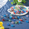 220Pcs 11 Colors Electroplate Glass Beads Strands EGLA-TA0013-52-5