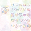 25 Styles Lace Cut Heart Scrapbook Paper Pads PW-WGA0294-06-1