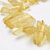 Natural Quartz Crystal Points Beads Strands G-K181-B05-3