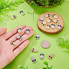 20Pcs 2 Colors Alloy Rhinestone Charms RB-TA0001-38-6