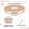 30 Yards Cotton Love You Word Printed Ribbon OCOR-WH0086-87B-2