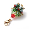 Christmas Tree Glass Pendant Decorations HJEW-JM02046-01-4