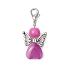 Angel Glass Pendant Decorations HJEW-JM02640-4