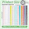 140Pcs 14 Colors Platic Binding Combs FIND-WA0001-15-2