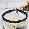 Plastic Pearl Beaded Hair Bands PW-WG46126-03-1