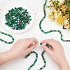 8 Strands 8 Style Frosted Natural Mixed Gemstone Round Beads Strands G-OC0002-06-3