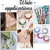 100Pcs Printed Transparent Resin European Beads RESI-PA0001-18D-6