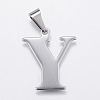 Tarnish Resistant 304 Stainless Steel Pendants STAS-F106-95P-Y-1