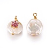Natural Cultured Freshwater Pearl Pendants X-PEAR-I005-10A-2