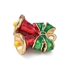 Christmas Alloy Enamel Pendants ENAM-F156-01G-02-2