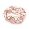 Electroplated Non-magnetic Synthetic Hematite Carved Beads Strands G-M359-02RG-1