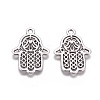 Tibetan Style Filigree Alloy Pendants TIBEP-5262-AS-FF-2