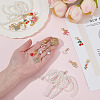 10 Styles Alloy Enamel/Rhinestone/Resin Imitation Pearl Shoe Charms AJEW-OC0015-30-3