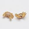 Brass Micro Pave Grade AAA Cubic Zirconia Beads ZIRC-P026-06-NR-2