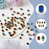 Kissitty 112Pcs 14 Style Electroplate Glass Beads Strands EGLA-KS0001-01-16