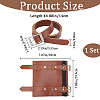 PU Leather with Alloy Waist Fencing Sheath AJEW-WH0419-04C-2