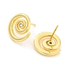 Rack Plating Brass Vortex Stud Earrings EJEW-A028-47G-2