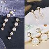 12Pcs 6 Style Alloy & Brass Stud Earring Findings DIY-SZ0009-36-5