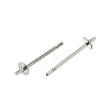 Anti-Tarnish 304 Stainless Steel Stud Earring Findings STAS-P370-01A-P-2