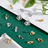 16Pcs 2 Style Brass Clip-on Earring Findings KK-PH0001-84-4