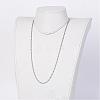 Electroplate Stainless Steel Ball Chain Necklaces NJEW-JN01790-03-2