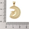 Brass  Micro Pave Clear Cubic Zirconia Pendant KK-I712-48G-03-3