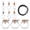 Transparent Glass Empty Bottles AJEW-NB00009-1