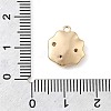 Brass Micro Pave Cubic Zirconia Charms LS-KK-P337-03D-G-4