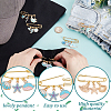5Pcs Brass Brooches JEWB-GA00003-3
