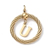 304 Stainless Steel Pendants STAS-D154-01U-G-1